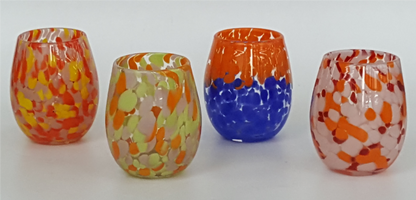 Dappled Glass Tumblers