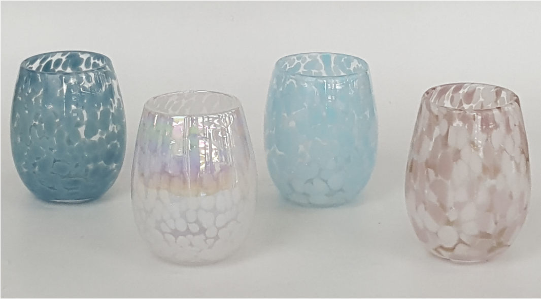 Dappled Glass Tumblers
