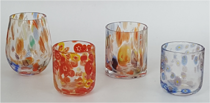 Dappled Glass Tumblers