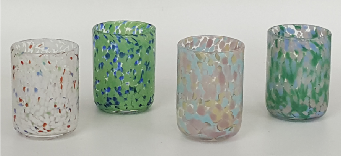 Dappled Glass Tumblers