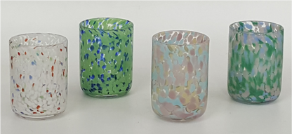 Dappled Glass Tumblers