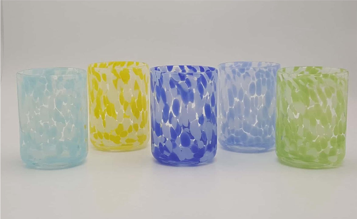Dappled Glass Tumblers
