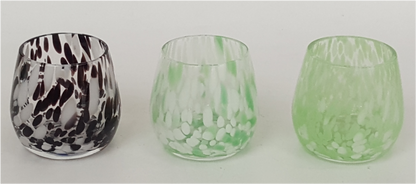 Dappled Glass Tumblers
