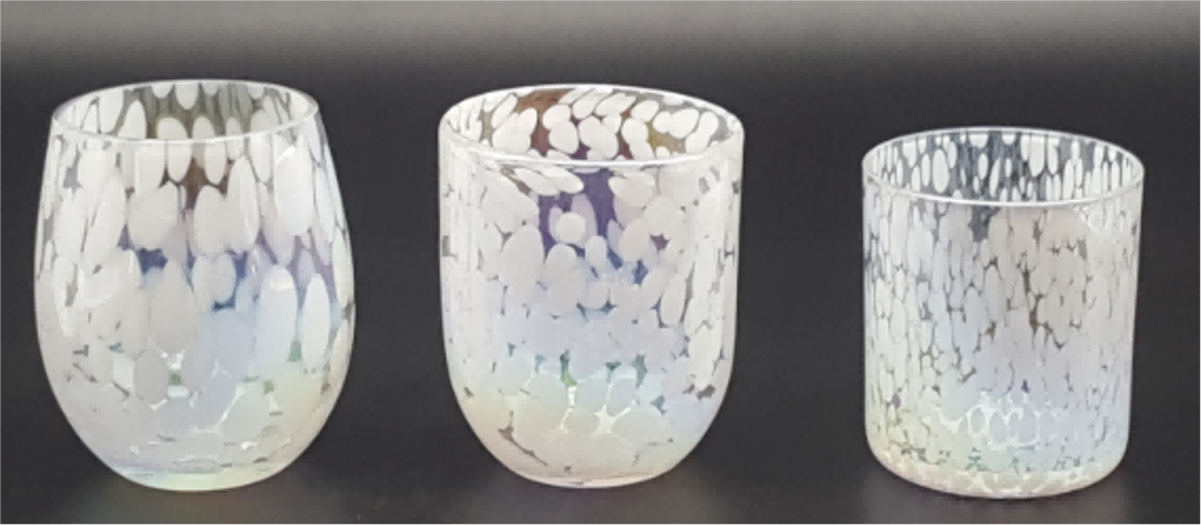 Dappled Glass Tumblers