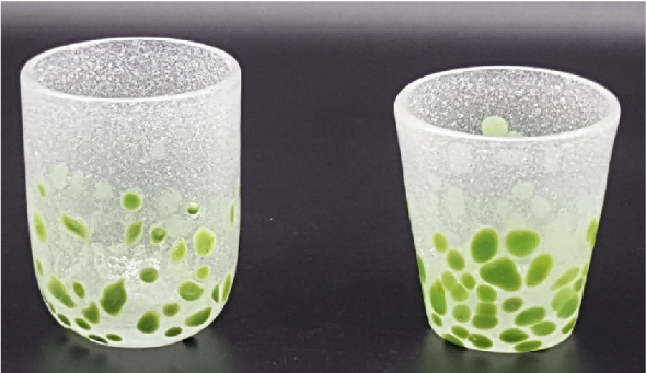Dappled Glass Tumblers