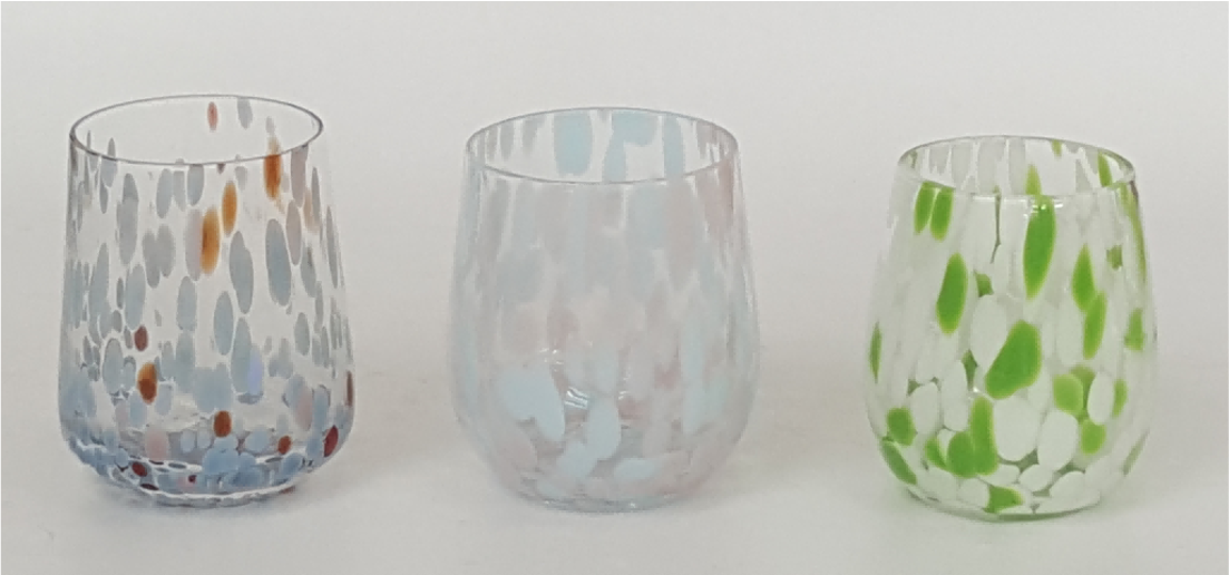 Dappled Glass Tumblers