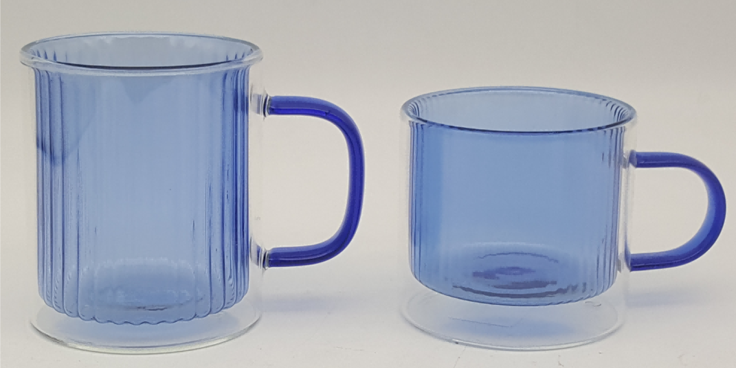 Colorful Double-walled Glass Mug