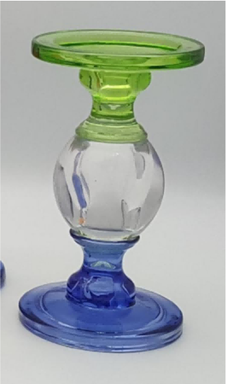 Multi-colored Glass Candle Taper