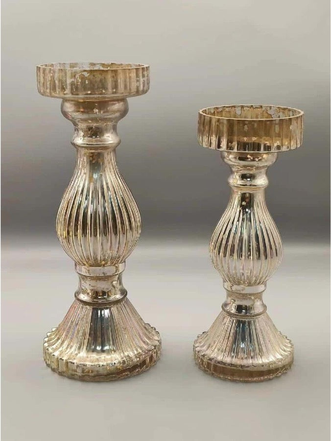 Gold Glass Candle Taper