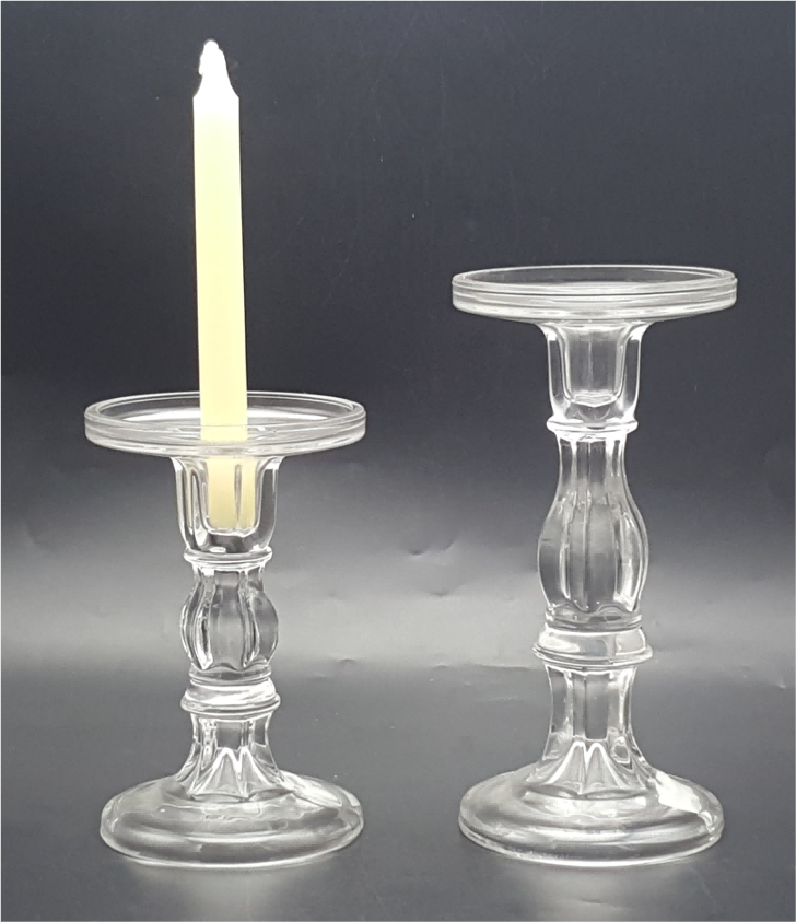 Clear Glass Candle Pillar