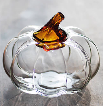 Pumpkin Glass Decor
