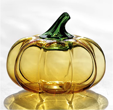 Pumpkin Glass Decor