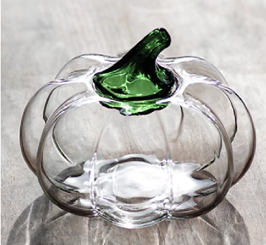 Pumpkin Glass Decor