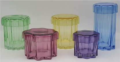 Glass Canister with Glass Lids