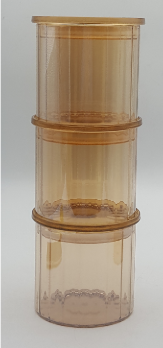 Stackable Glass Canister with Wooden Lids