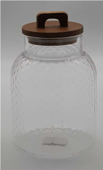 Glass Canister with Wooden Lid