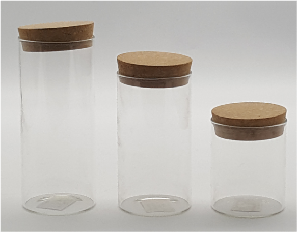 Glass Canister with Wooden Lid