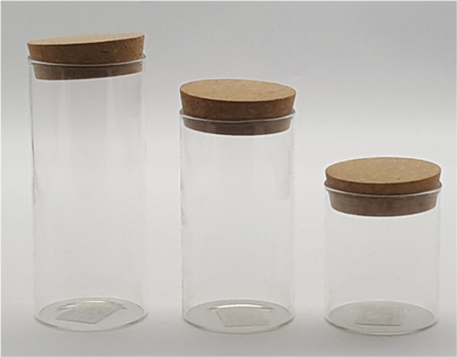 Glass Canister with Wooden Lid