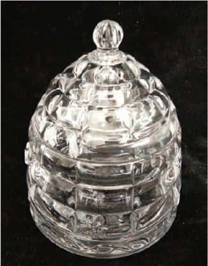 Glass Honey Pot with Glass Lid