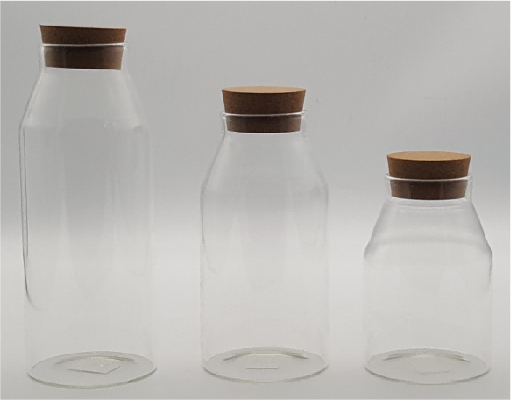 Glass Canister with Wooden Lid