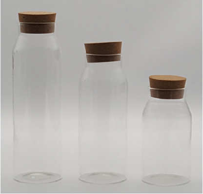 Glass Canister with Wooden Lid