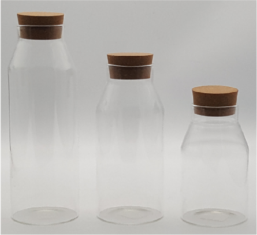 Glass Canister with Wooden Lid