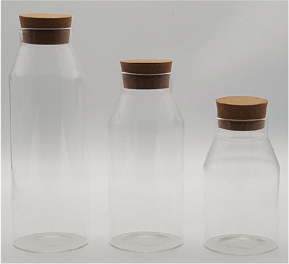 Glass Canister with Wooden Lid