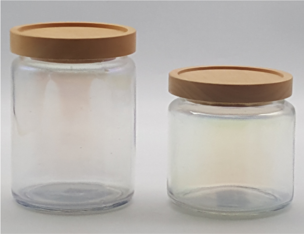 Glass Canister with Wooden Lid