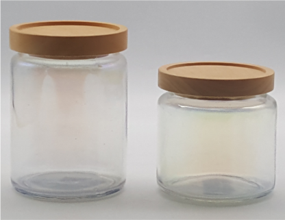 Glass Canister with Wooden Lid