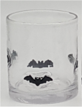 Glass Tumbler with 3D Decoration