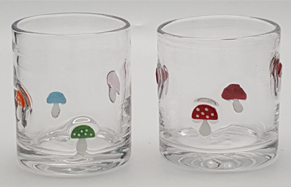 Glass Tumbler with 3D Decoration