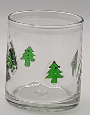 Glass Tumbler with 3D Decoration