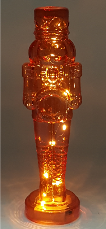 Nutcraker-shaped Glass with LED Light