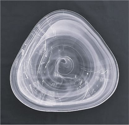 Colored Alabaster Glass Plate and Bowl