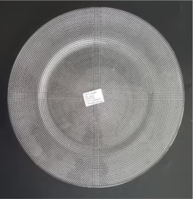 Textured Glass Charger Plate