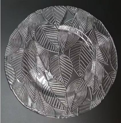 Textured Glass Charger Plate