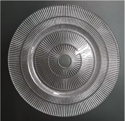 Textured Glass Charger Plate