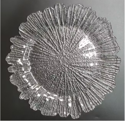 Textured Glass Charger Plate