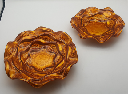 Waffle Glass Bowls
