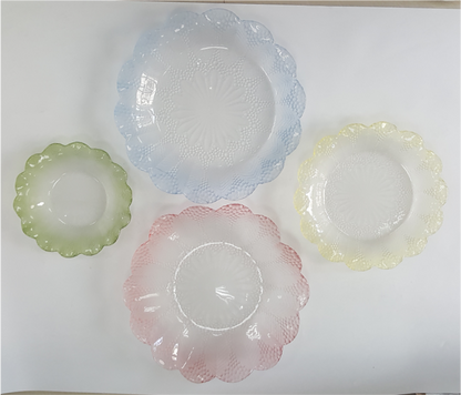Waffle Glass Bowls