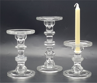 Clear Glass Candle Pillar