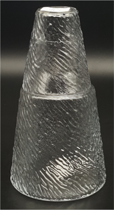 Clear Glass Carafe with Tumbler Set