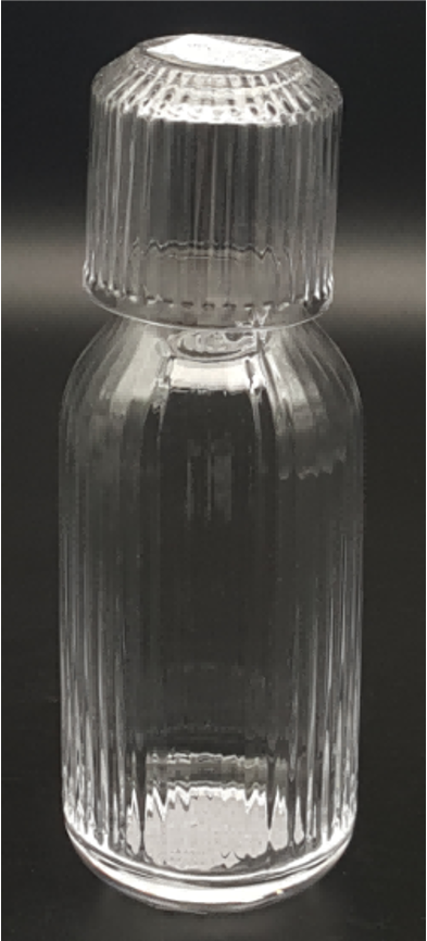 Clear Glass Carafe with Tumbler Set