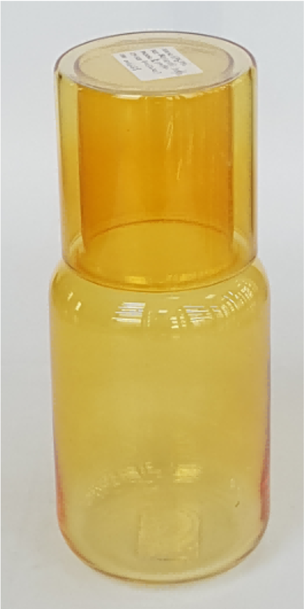 Colored Glass Carafe with Tumbler Set