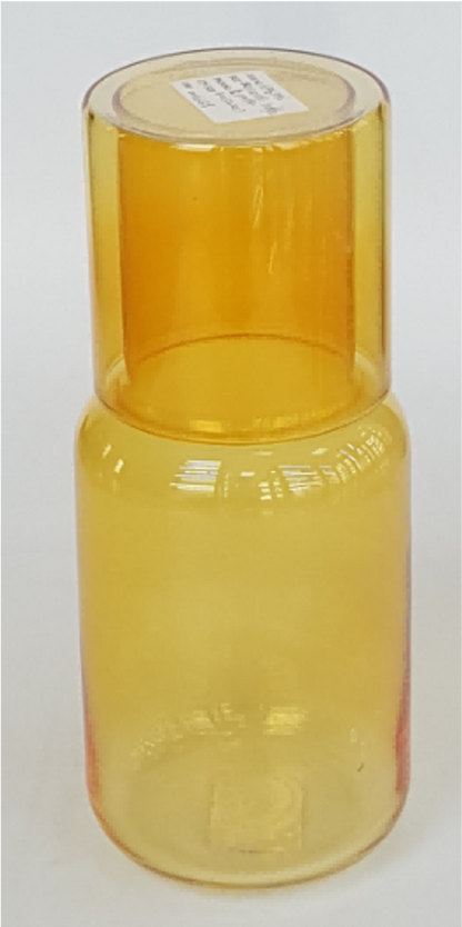 Colored Glass Carafe with Tumbler Set