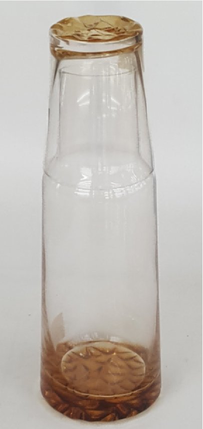 Colored Glass Carafe with Tumbler Set