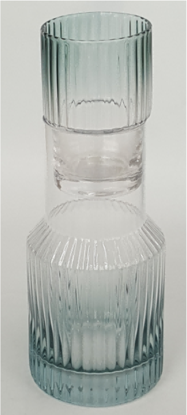 Colored Glass Carafe with Tumbler Set