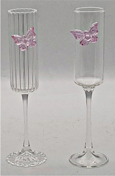 Wine Glass with Bowknot Decoration