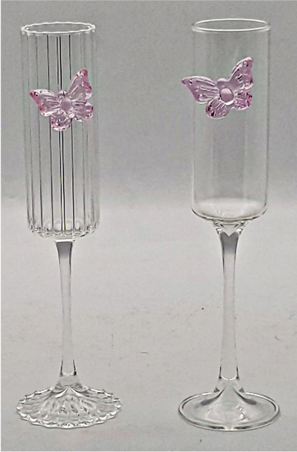 Wine Glass with Bowknot Decoration
