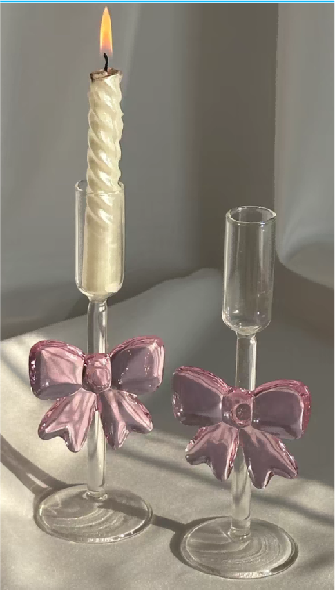 Wine Glass with Bowknot Decoration